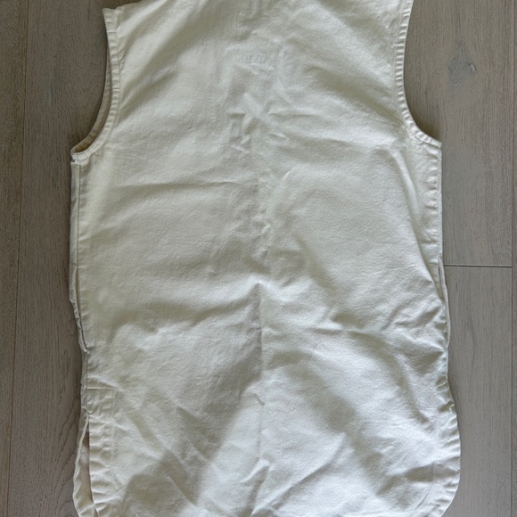 Dafrehica White Denim Vest - Picture 2 of 4